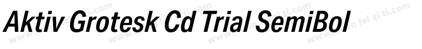 Aktiv Grotesk Cd Trial SemiBold字体转换